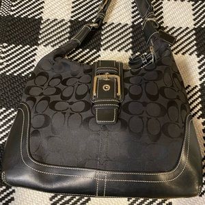 COACH purse black with signature “C” design